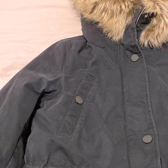 GARAGE Fleece-Lined Parka with Faux-Fur-Trim Hood Size XS - Picture 4 of 12
